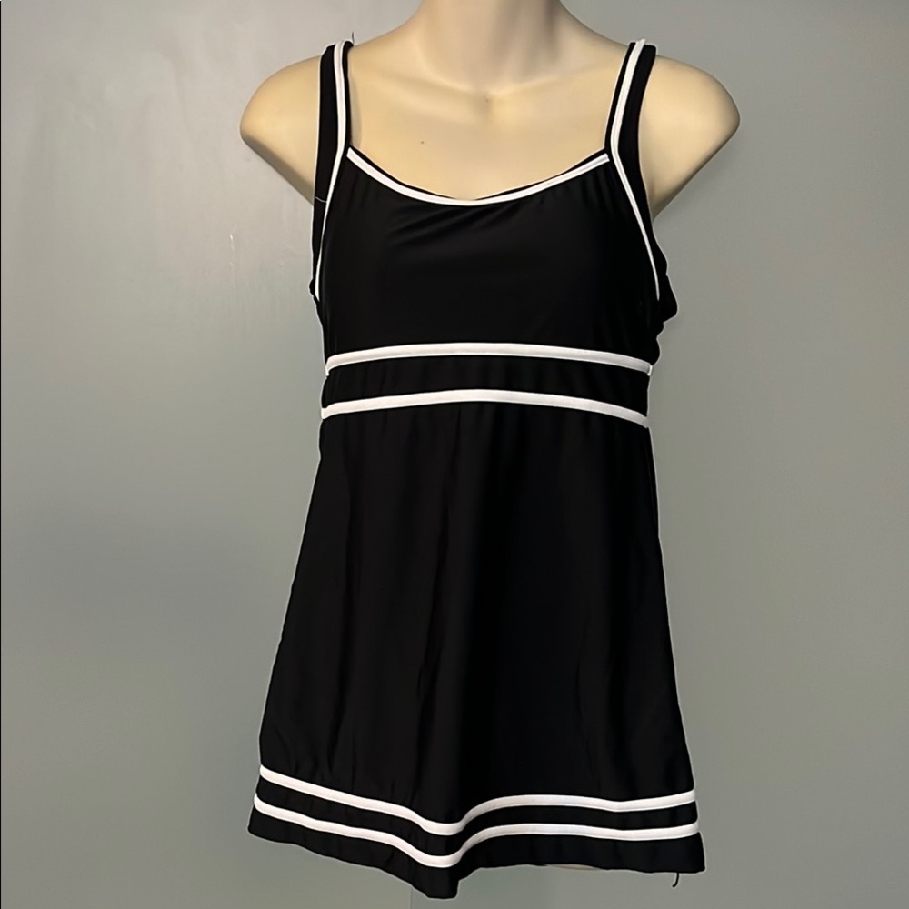 Black and White Women's Swimwear